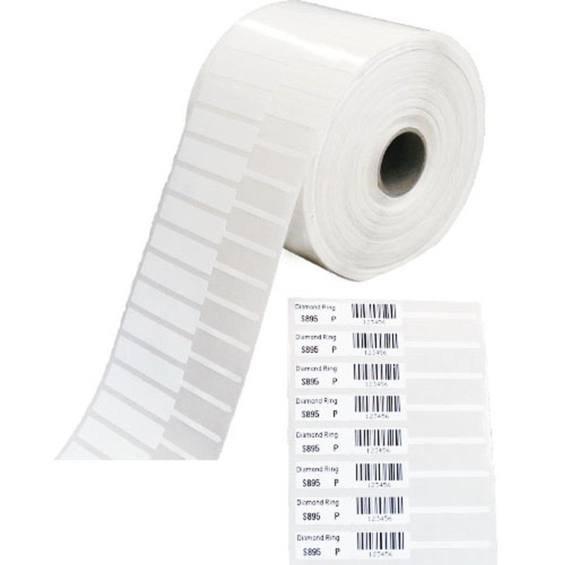 81mm x 12mm Jewellery Barcode Label Sticker 2500 Pcs
